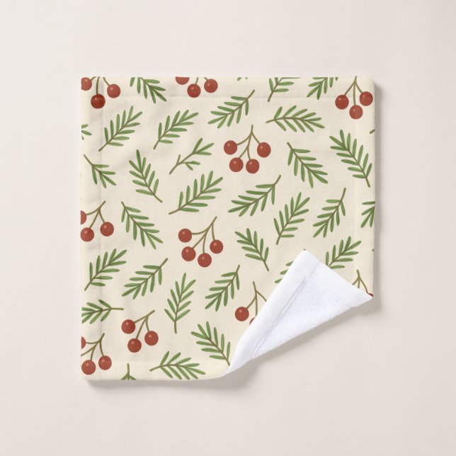 Sweet Cherry Natural Harmony Bath Towel Set (Wash Cloth)