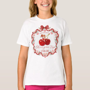 Sweet Cherry on Top Coquette Ribbon Pink Girl