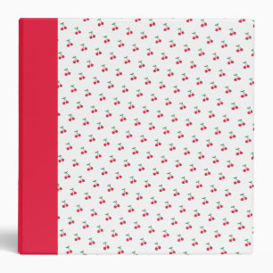 Sweet Cherry Pattern Binder