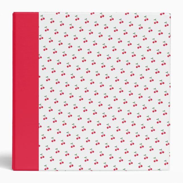 Sweet Cherry Pattern Binder (Front)