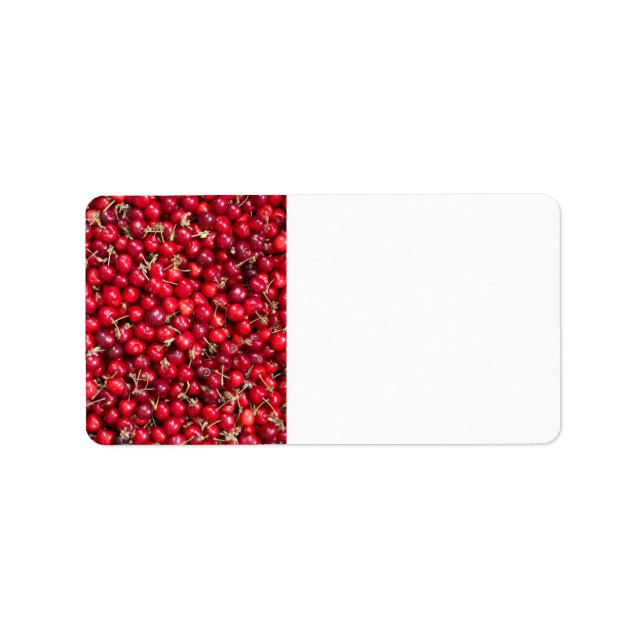 Sweet cherry pattern label (Front)