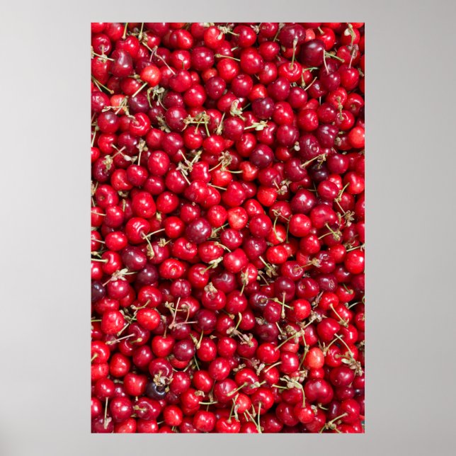 Sweet cherry pattern poster (Front)