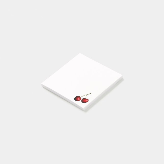 Sweet Cherry Sticky Notes (Angled)