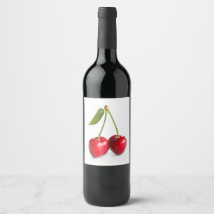 Sweet cherry wine label