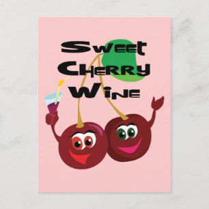Sweet Cherry Wine Postcard
