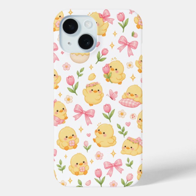 Sweet Chick & Bow Garden Case-Mate iPhone Case (Back)