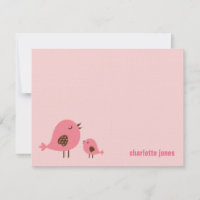 Sweet Chicks Merci Cartes - Rose