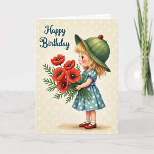 Sweet Child Floral Birthday Card