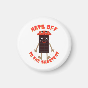 Sweet Choco-Bar Buddy: Kawaii Chocolate Bar in a R Magnet