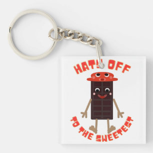 Sweet Choco-Bar Buddy: Kawaii Chocolate Bar  Keychain