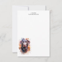 Sweet Chocolate Labrador Retriever Thank You