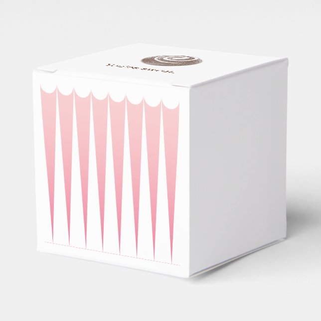 Sweet Chocolate Truffle Favor Box (Front Side)