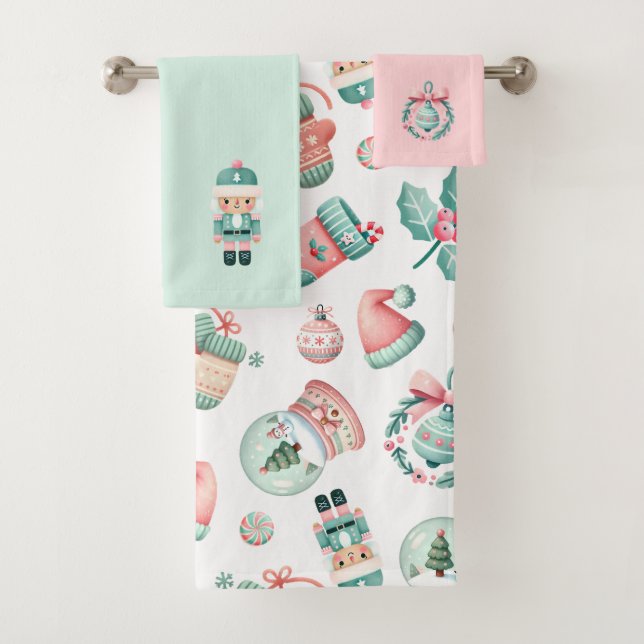 Sweet Christmas Bath Towel Set (Insitu)