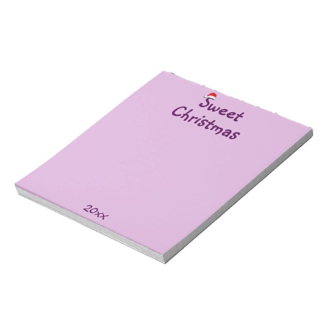 Sweet Christmas Custom date Notepad (Rotated)