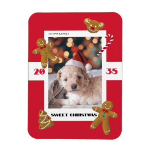 Sweet Christmas custom photo cute pet Magnet