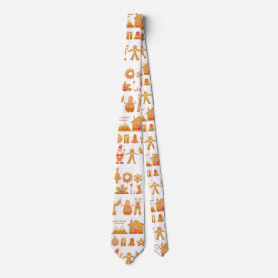 Sweet Christmas Gingerbread Design Tie