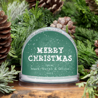 Sweet Christmas One Photo Snowglobe