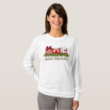 Sweet Christmas Red Plaid Gifts and Pine Needles 