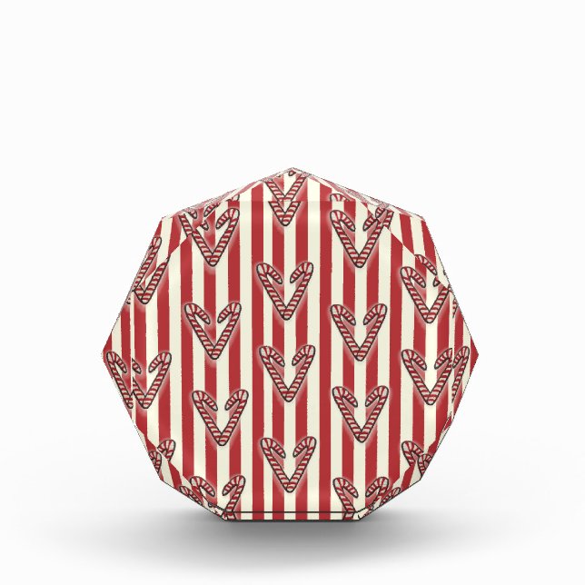 Sweet Christmas, Red White Stripes Photo Block (Front)