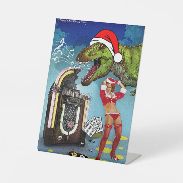 Sweet Christmas Song Pedestal Sign (Front)