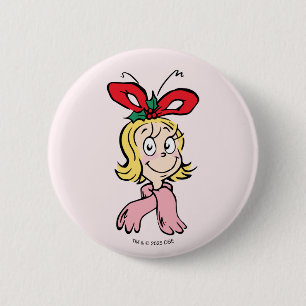 Sweet Cindy Lou Who Portrait 2 Inch Round Button