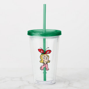 Sweet Cindy Lou Who Portrait Acrylic Tumbler