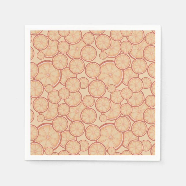 Sweet Citrus Bliss: A Fresh New Beginning Napkin (Front)