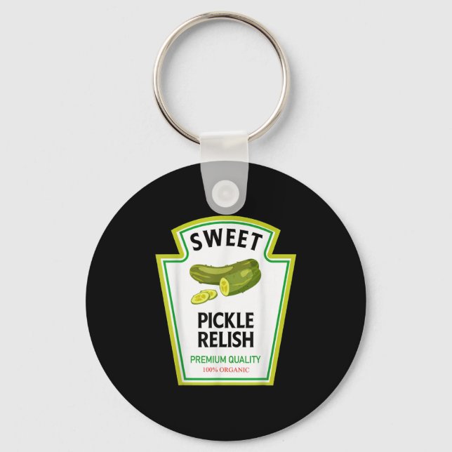 Sweet Ckle Relish Funny Condiment Costume Party Ma Keychain (Front)