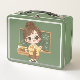 Sweet Classroom Teacher Metal Lunch Box