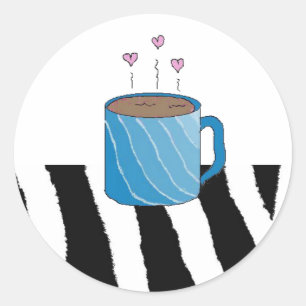 Sweet Coffee Classic Round Sticker