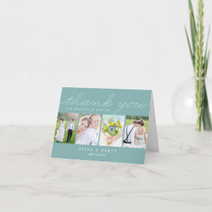 Sweet Collage Carte de remerciements Mariage - Aqu