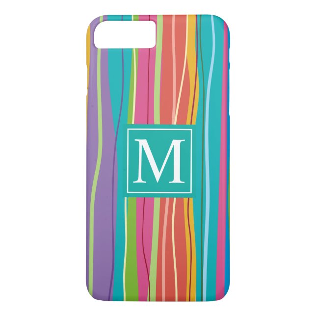 Sweet Colourful Abstract Monogram | Phone Case (Back)