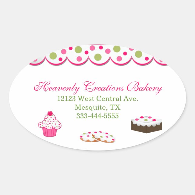 Sweet Colourful Bakery Stickers (Front)