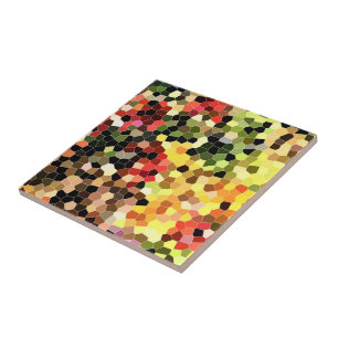 Sweet Colourful Honeycomb Pattern Mosaic Tile