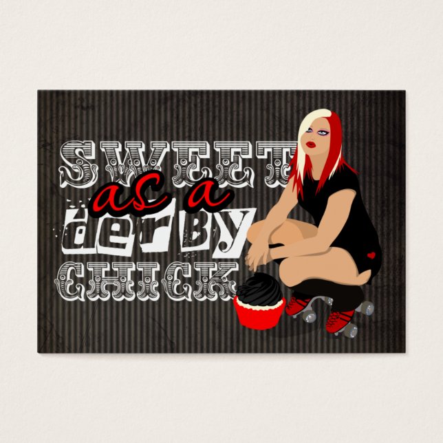 Sweet comme un Derby Chick Mini Cartes de notes (Devant)