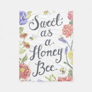 Sweet comme une couverture en molleton d'abeille d