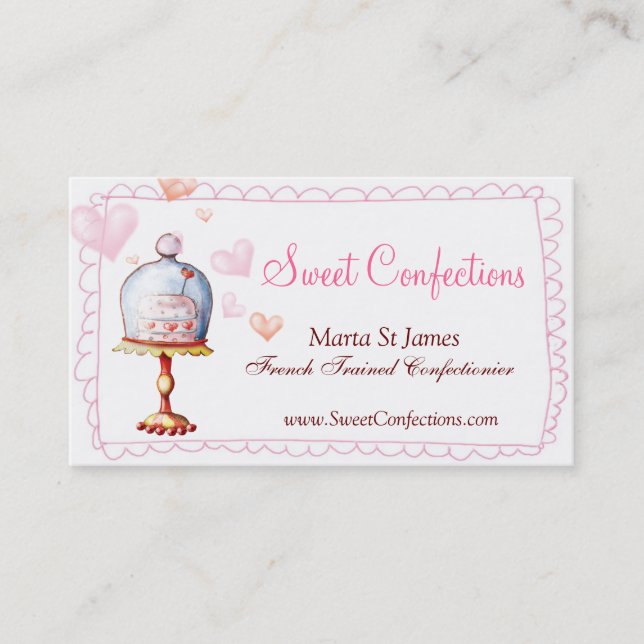 Sweet Confections Business Cards (Front)