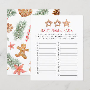 Sweet Cookie Baby Shower Baby Name Race Game