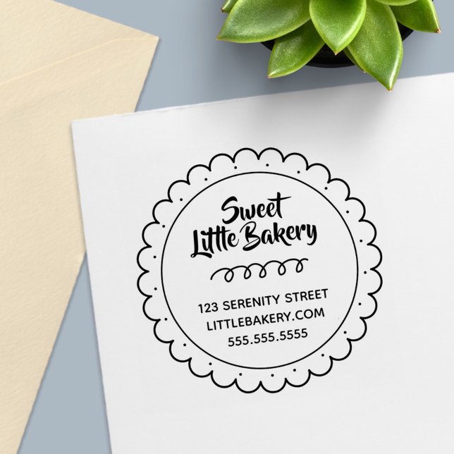 Sweet Cookie Bakery Business Address Self-inking Stamp (Creator Uploaded)
