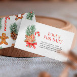 Sweet Cookie Christmas Books For Baby  Enclosure Card<br><div class="desc">Sweet Cookie Christmas Books For Baby Enclosure Card. This charming card invites guests to contribute a cherished children's book to the growing library of the little one on the way. Adorned with festive cookies, it's the perfect touch to add to your baby shower invitations, ensuring that your baby's first library...</div>