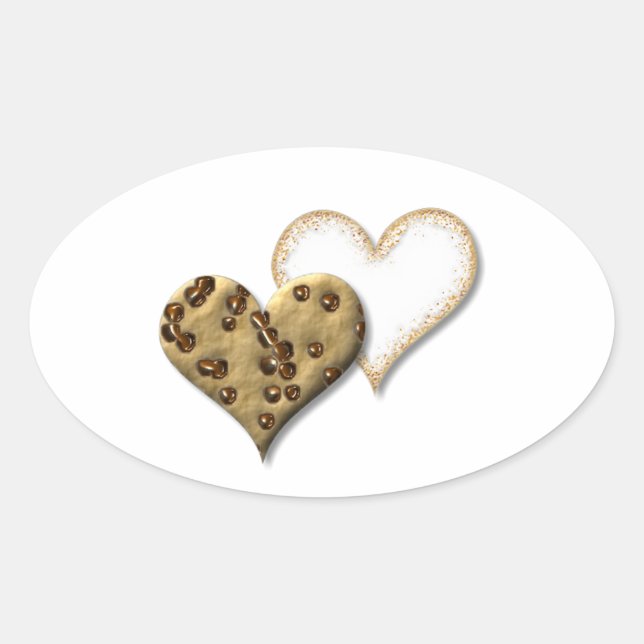 Sweet Cookie Love Oval Sticker (Front)