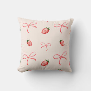 Sweet Coquette Pattern Feminine Design Throw Pillow