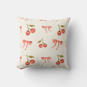 Sweet Coquette Pattern Feminine Design Throw Pillow