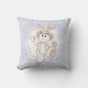Sweet Country Bunny Throw Pillow