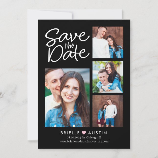 Sweet Couple EDITABLE COLOR Save The Date Card (Front)