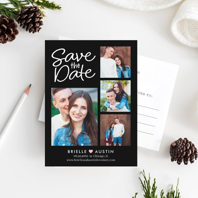 Sweet Couple EDITABLE COLOR Save The Date Postcard (Creator Uploaded)