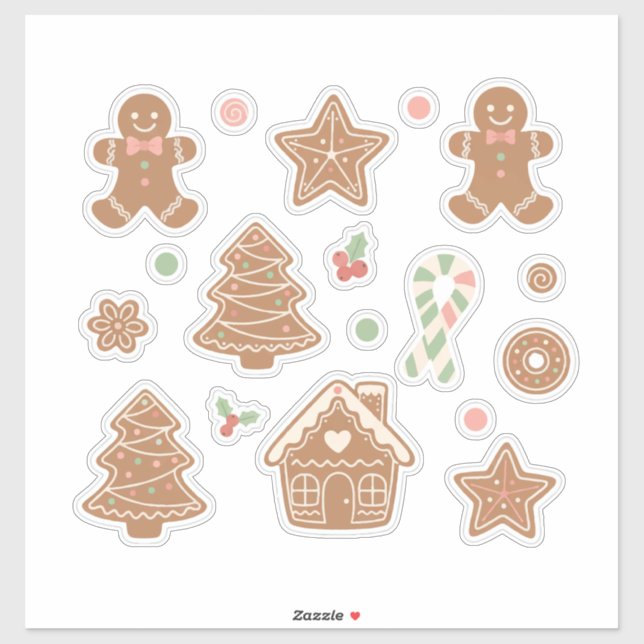 Sweet & Cozy Gingerbread Cookies Pattern: Aestheti (Sheet)