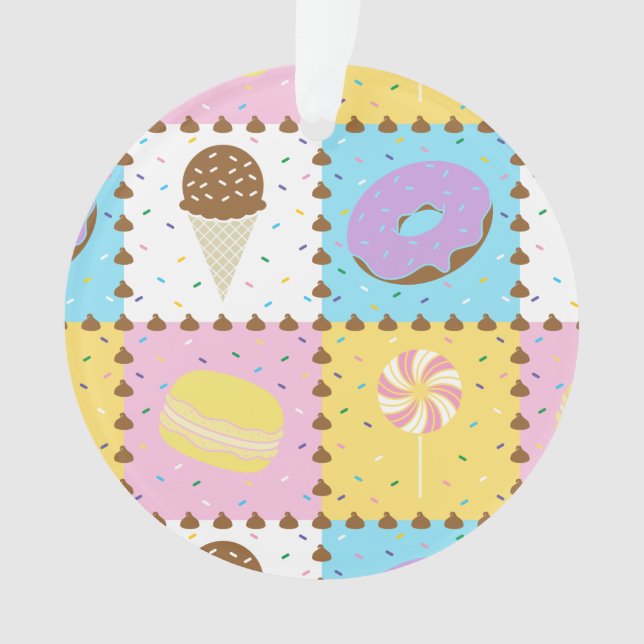 Sweet Cravings Acrylic Ornament (Front)