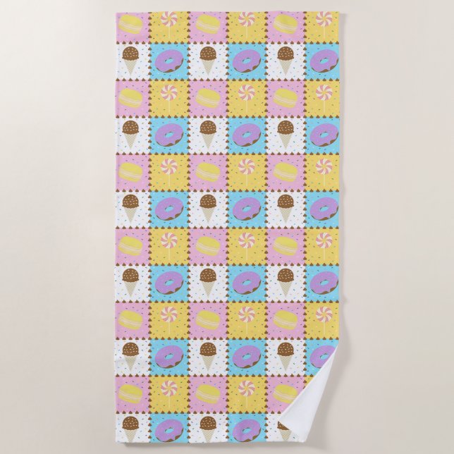 Sweet Cravings Beach Towel (Front)