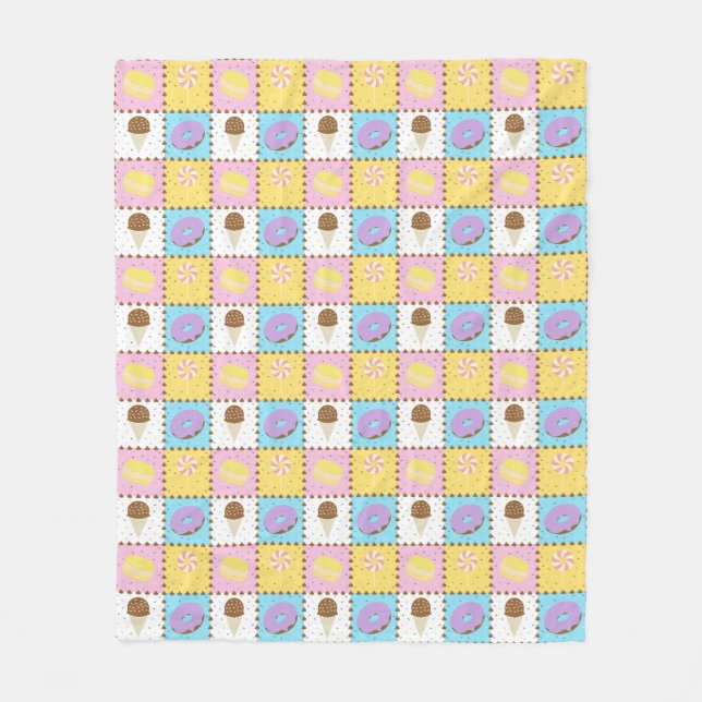Sweet Cravings Fleece Blanket (Front)